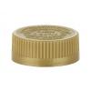 38-400 Gold Ribbed CRC Continuous Thread PP Bottle-Jar Cap-HS Liner-Open Instruct 38-400 Gold Ribbed CRC Continuous Thread PP Bottle-Jar Cap-HS Liner-Open Instruct