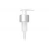 24-410 Silver Brushed Aluminum-White Lotion-Soap Pump-1.5 cc OP-LU Head-6.5 in. Bent DT 24-410 Silver Brushed Aluminum-White Lotion-Soap Pump-1.5 cc OP-LU Head-6.5 in. Bent DT