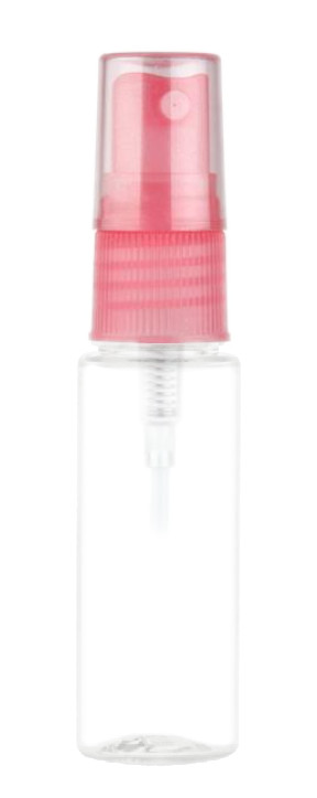 12Pcs Plastic Spray Bottles Transparent Travel Size Empty 100ml with Pink  Caps