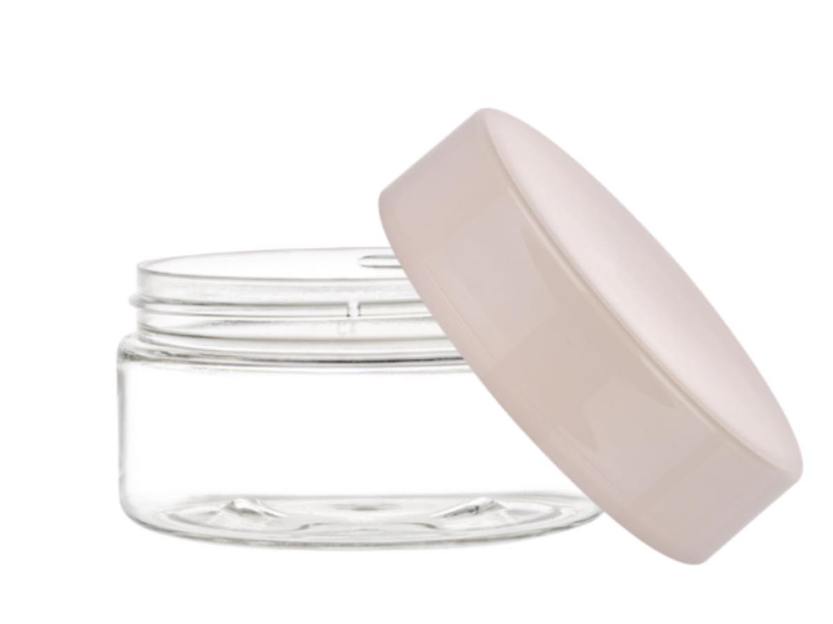 3oz Plastic Jars (89mL) 83 mm, Clear Styrene, Clarified & White