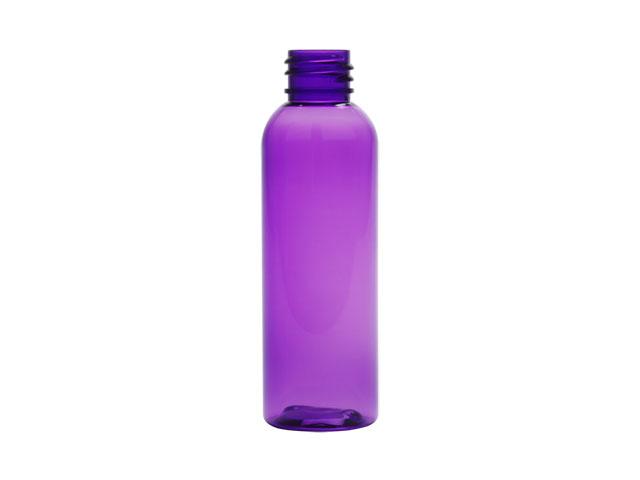 8 oz. Black 24-410 PET (BPA Free) Opaque Bullet Round Bottle-Sprayer