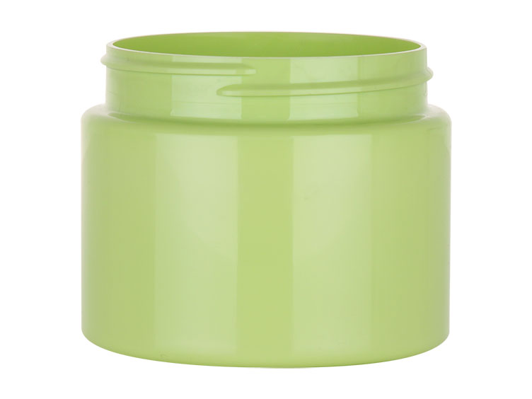 10pcs 600ml Round Plastic Jar With Inner Cover Refillable Storage