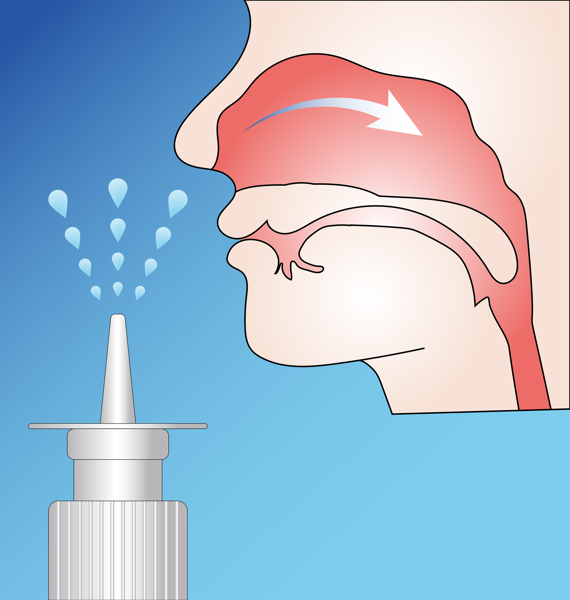 plastic nasal spray bottle