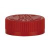 38-400 Red CRC Ribbed Non Dispensing PP Bottle-Jar Cap-PS Liner-Open Instruct