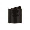 28-410 Black Smooth D Style Dispensing Disc-Top Bottle Cap w/ .325 in. Orifice (Stull)