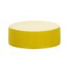 33-400 Yellow Ribbed Non Dispensing PP Plastic Jar Cap-Smooth Top-PS Liner (MRP)