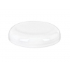 89-400 White Dome CT Smooth Gloss PP Plastic Jar Cap -F217 Foam Liner-MRP
