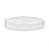 89-400 White Flat Smooth Non Dispensing PP Plastic Liner-less Jar Cap-Gloss Finish (Taral)