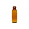 1 oz. Amber 20-410 Round Bullet PET (BPA Free) Translucent Plastic Bottle-CRC Dropper Cap