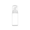 1.67 oz. Clear PET Cylinder Round (50ml) Plastic Bottle-White Foamer-Clear Hood