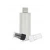 2 oz. Gray Light 20-10 Cylinder Round HDPE Opaque Plastic Bottle- FM Sprayer (Surplus)