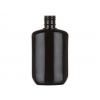1.25 oz. Black 15-415 PVC Slightly Squeezable Oval Plastic Bottle
