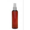 2 oz. Amber Dark 20-410 Round Bullet PET Translucent Plastic Bottle-FM Sprayer
