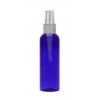2 oz. Blue Cobalt 20-410 PET (BPA Free) Plastic Bullet Round Bottle-FM Sprayer