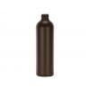 10 oz. Brown Dark 24-410 HDPE Bullet Round Opaque Plastic Bottle