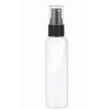 4 oz. White 20-410 Opaque Shiny PET Plastic Round Bullet Bottle-FM Sprayer-KATA