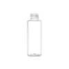 2 oz. Clear 20-410 PET Plastic BPA FREE Square Bottle
