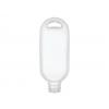 1.67 oz. (50 ml) White Tottle 20-410 HDPE Plastic Bottle-Lanyard Hole-Dispensing Cap