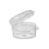 .167 oz. (5 ml) Natural PP Plastic Jar with Natural Hinged Cap (Stock Item)