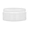 2 oz. Natural Low Profile Thick Wall 70-400 Round PP Plastic Jar-Square Base-Omega