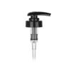 28-400 Black Ribbed PP Plastic SD 200 Lotion Pump- Lock-Down Head-2 cc OP & 7 1/16 in. DT